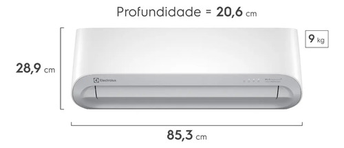 Ar-condicionado Electrolux Split Inverter 9.000 Btus Color Adapt Wi-Fi Só Frio Cor Branco