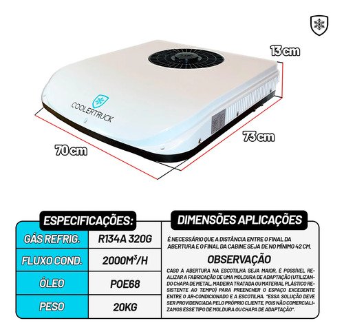 Ar Condicionado Eletrico Inverter P/ Caminhao Motorhome 24v
