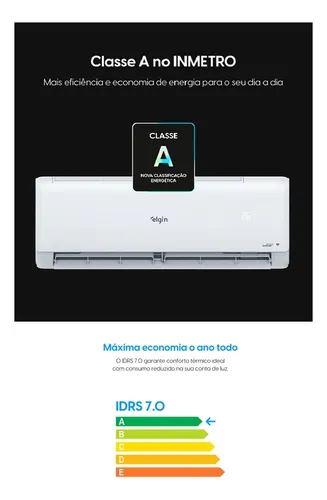 Ar Condicionado Elgin 9000 Btus Eco Inverter Iii Wi-fi Frio