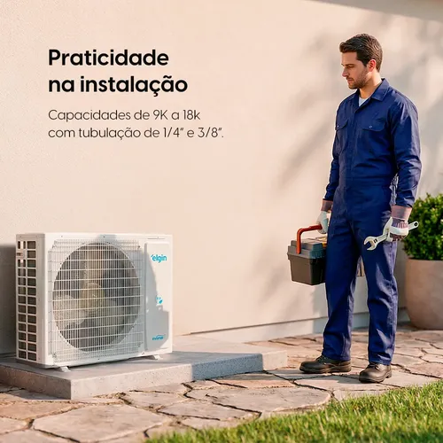 Ar Condicionado Elgin 9000 Btus Eco Inverter Iii Wi-fi Frio