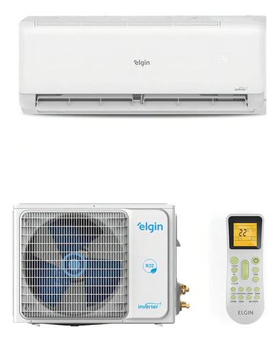 Ar condicionado elgin eco inverter ii wi fi 9000 btu quent