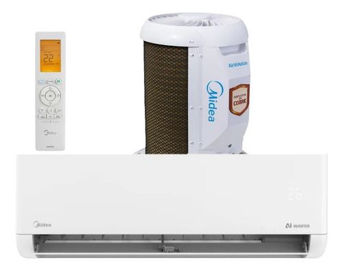 Ar condicionado inverter midea ai airvolution 9000 btu frio