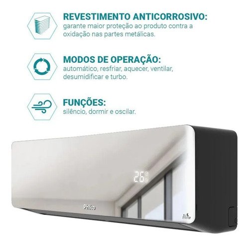 Ar Condicionado Inverter Philco Pac12qg 12000 Btus Qf Blanco