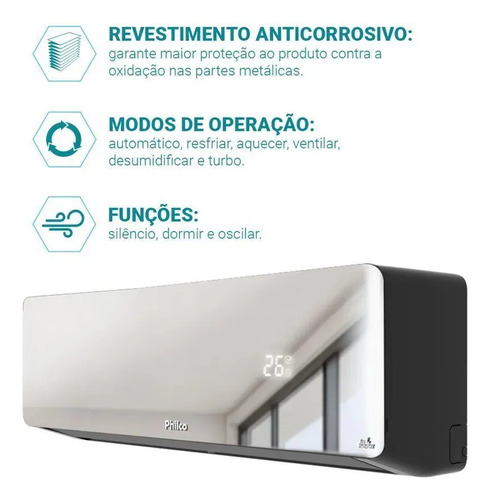 Ar Condicionado Inverter Philco Pac9qg 9000 Btus Qf 220v 220v