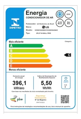 Ar-condicionado Lg Dual Inverter +ai Compact 9000 Fr 220v
