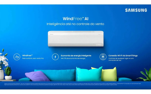Ar Condicionado Samsung Windfree Ai Pro Inverter 12.000 Btus Quente e Frio R-32