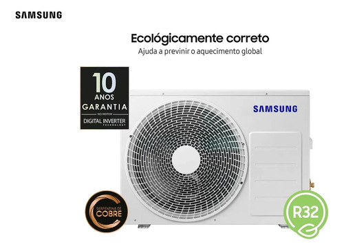 Ar Condicionado Samsung Windfree Ai Pro Inverter 12.000 Btus Quente e Frio R-32