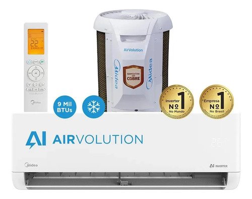 Ar-condicionado Split 12.000 Btus Ai Airvolution Frio Midea Branco