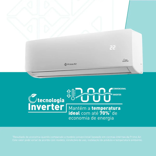 Ar-condicionado Split 9000 Btu/h Prime Air 9fc Frio Branco