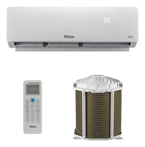 Ar condicionado split hi wall inverter philco 12000 btuh fri