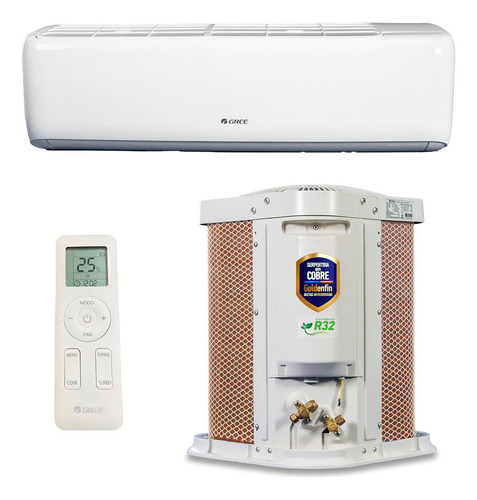 Ar condicionado split hi wall inverter r 32 g top auto gree