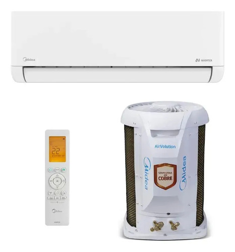 Ar condicionado split hi wall midea airvolution inverter 900