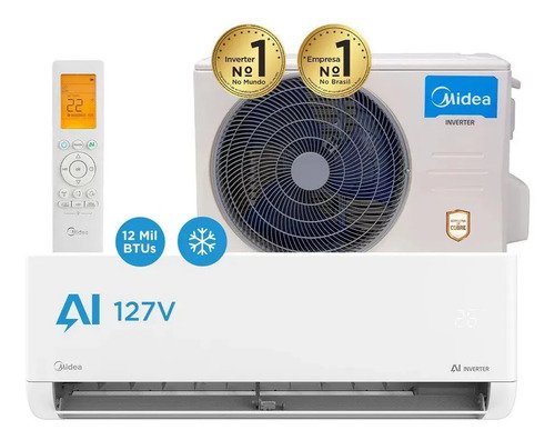 Ar Condicionado Split Inverter Midea Ai 12000 Btus Frio 127v 110v