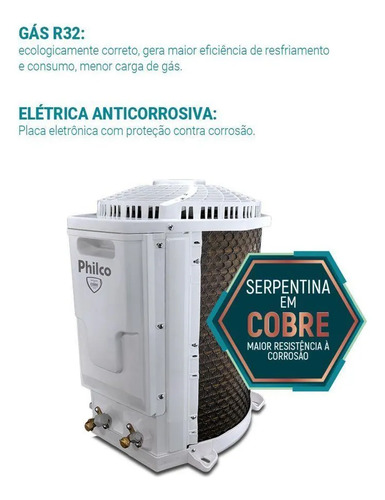 Ar Condicionado Split Inverter Philco 12000 Btus Frio 220v
