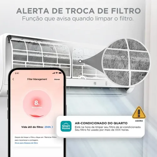 Ar Condicionado Split Midea Hi Wall Ai Ecomaster 12k F 220v