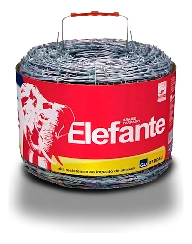 Arame farpado 400 metros 22mm modelo elefante gerdau galvani