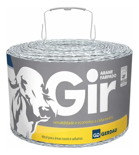 Arame farpado gerdau 500m gir alta resistencia