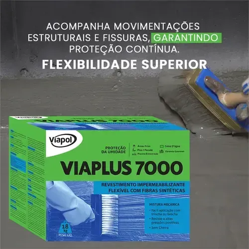 Argamassa Impermeável P/ Revestimento Viaplus 7000 Viapol