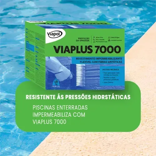Argamassa Impermeável P/ Revestimento Viaplus 7000 Viapol