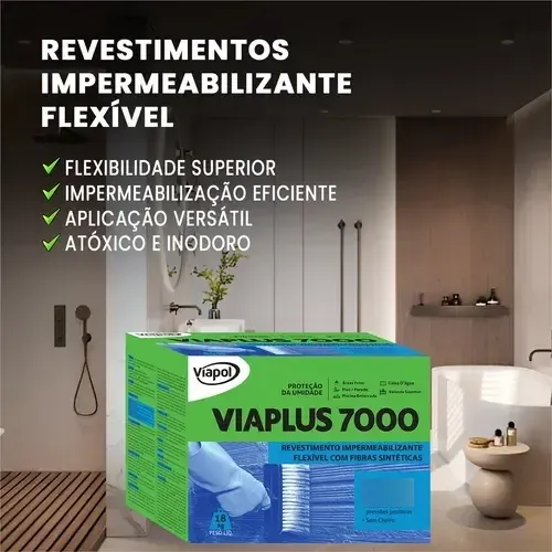 Argamassa Impermeável P/ Revestimento Viaplus 7000 Viapol