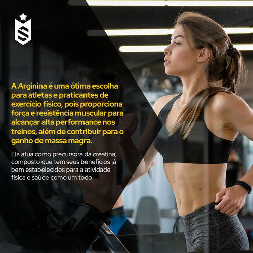 Arginina Em Pó 500g 100% Pura Soldiers Nutrition Performance e Recuperação Muscular
