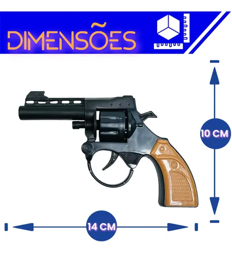 Arma De Espoleta Arminha Brinquedo Revolver De Espoleta Ramb