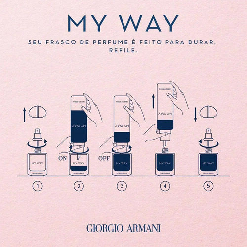 Armani Beauty Perfume Feminino My Way Eau de Parfum, Refilável 90ml