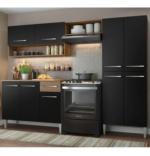 Armario de cozinha modulada completa compacta emilly pop com
