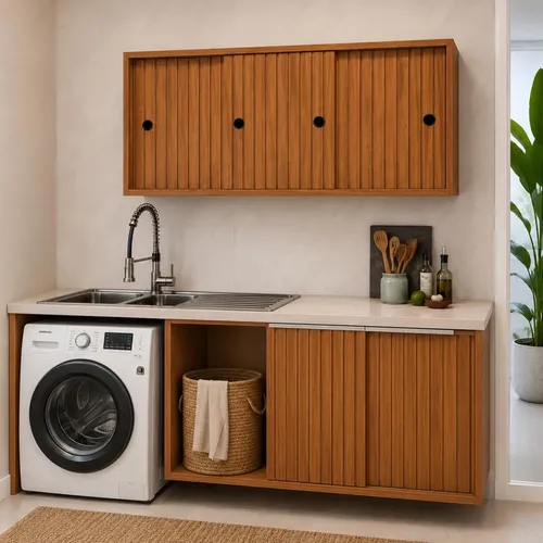 Armário De Parede Cozinha 90cm Filó 3 Portas De Correr