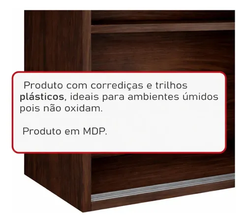 Armário De Parede Cozinha 90cm Filó 3 Portas De Correr