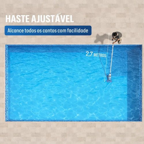 Aspirador de Piscina Automático Eurobombas Cleaner-3000 Bateria 18V Azul/Cinza