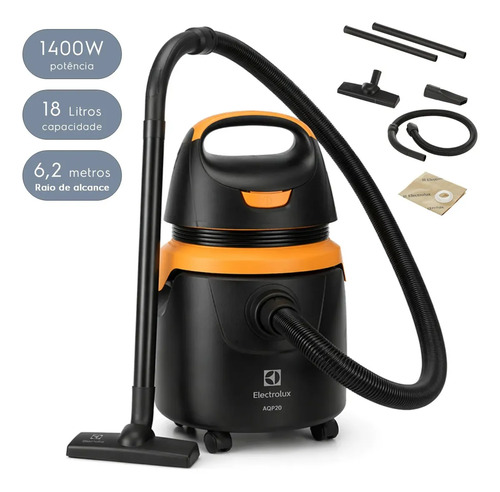 Aspirador de po e agua electrolux 1400w 11l acqua power com