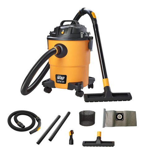 Aspirador de po e agua wap gtw 20 1600w de potencia