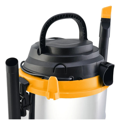 Aspirador de Pó e Água WAP GTW Inox 15 Barril 1700W com Bocal de Sopro e Acessórios