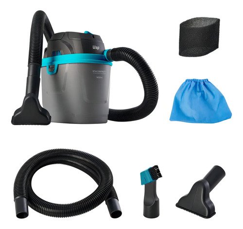 Aspirador de po e liquido portatil wap gtw compact 1400w 55l