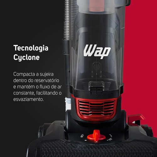 Aspirador de pó vertical 2 em 1 WAP Power Speed 2000W com filtro HEPA 127V