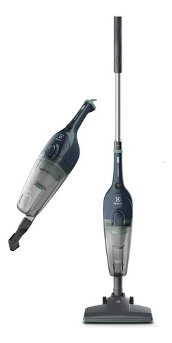 Aspirador pó vertical Electrolux 1450W STK14 cabo 5m portátil de mão 2 em 1 potente capacidade 1,6L filtro HEPA Azul Denim