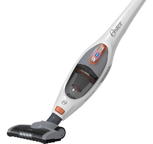 Aspirador Pó Vertical Sem Fio Oster White Duo Clean 2 Em 1 Cor Branco Bateria