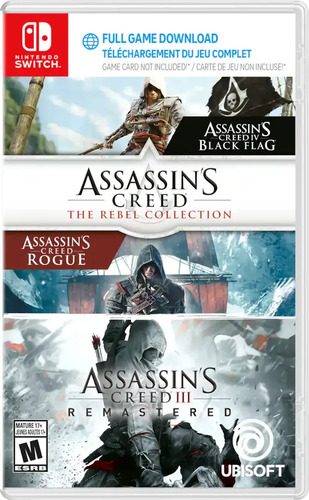 Assassins Creed Rebel Coll. + Ac 3 Switch Code Nintendo