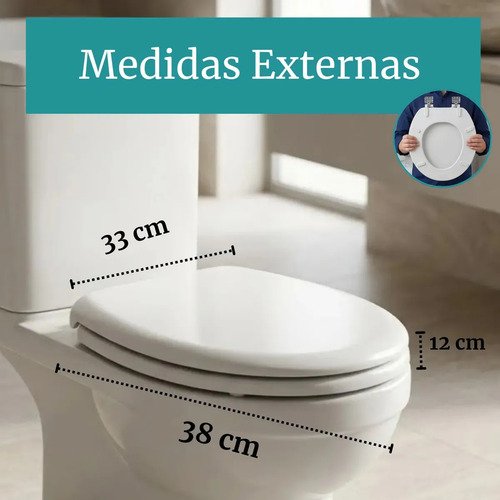 Assento Sanitário Almofadado Com Tampa De Vaso Banheiro Universal Oval Pítia