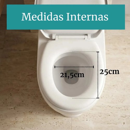 Assento Sanitário Almofadado Com Tampa De Vaso Banheiro Universal Oval Pítia
