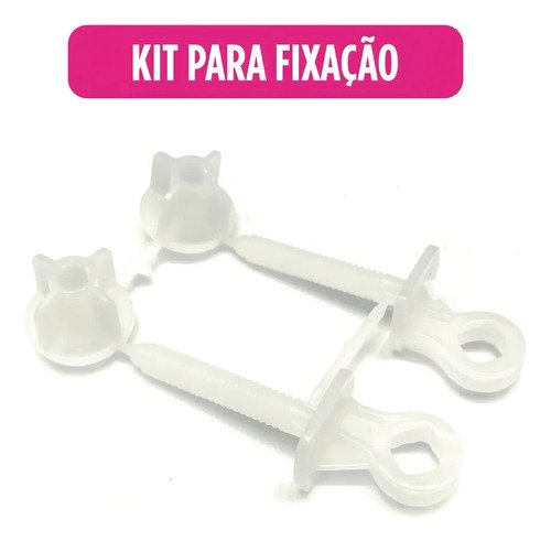 Assento Sanitário Almofadado Oval com Amortecedor Tampa Vaso