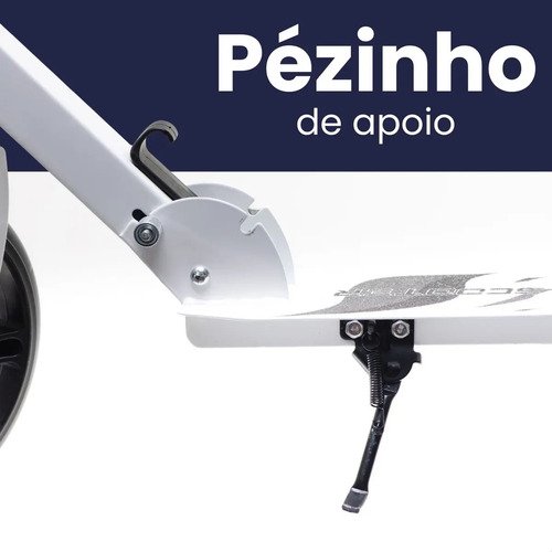 Atentu patinete infantil menina menino adulto adolescente dobrável cor branco