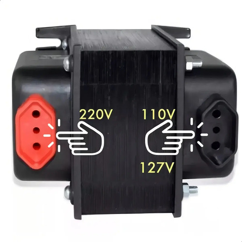 Auto Transformador 1500va 110v P/ 220v 220v P/ 110v Conversor Energia Max Amper
