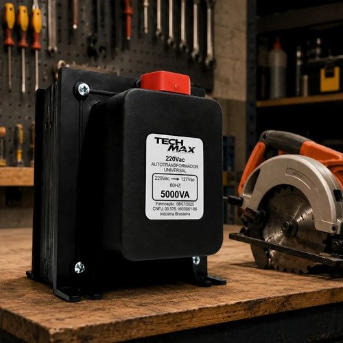 Auto transformador 5000va bivolt 2000w techmax para eletrodo