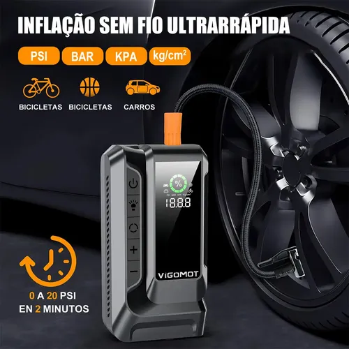 Auxiliar De Partida Bateria Carro Compressor Ar Emergência
