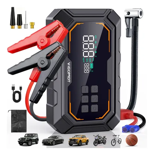 Auxiliar partida bateria compressor ar automotivo vigomot