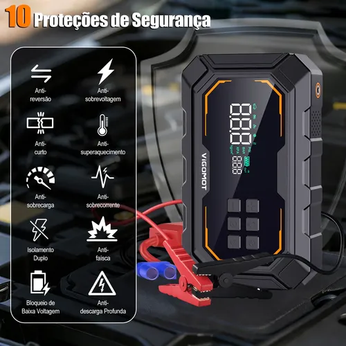 Auxiliar Partida Bateria Compressor Ar Automotivo Vigomot