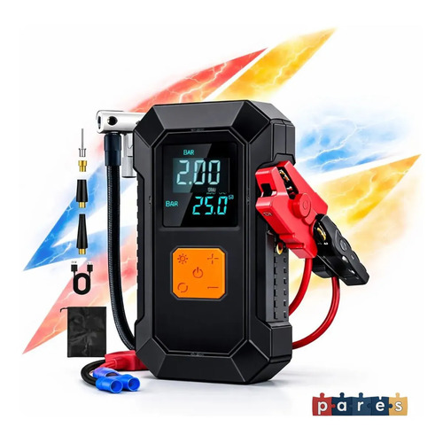 Auxiliar partida bateria compressor ar inteligente emergenci