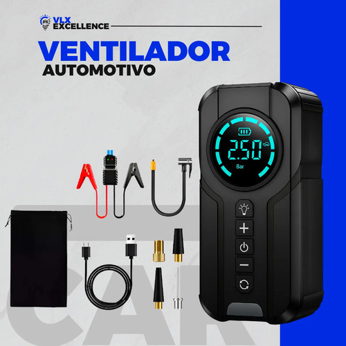 Auxiliar Partida Bateria Portátil Compressor Ar Emergência